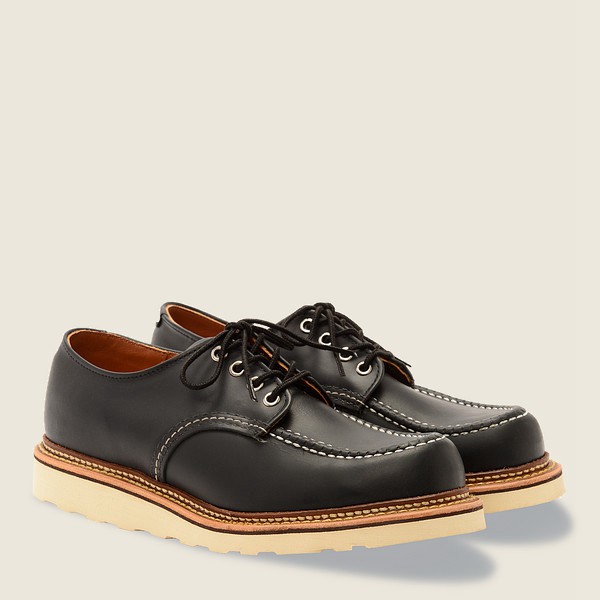 Red Wing Mens Oxford - Classic - Chrome Leather - Black - FAB760843